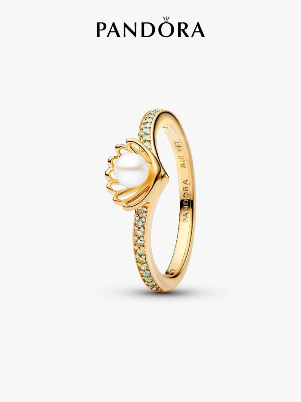 Pandora Sparkling Marquise Double Wishbone Ring